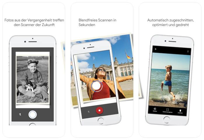 Photo scanner app screenshots