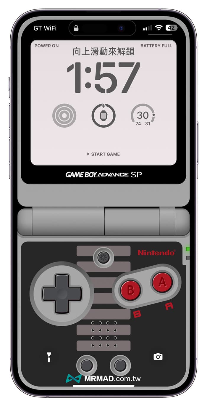 How to add GameBoy SP style tutorial to iPhone lock screen 6