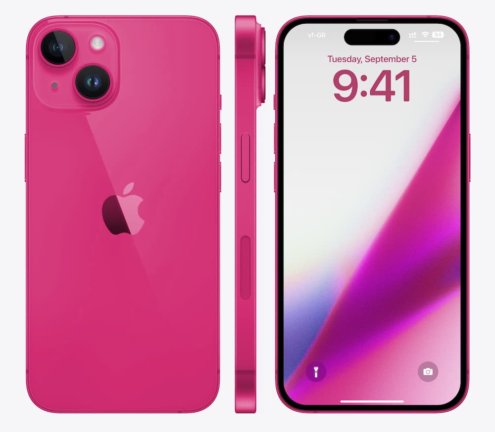 iPhone 15 pink preview