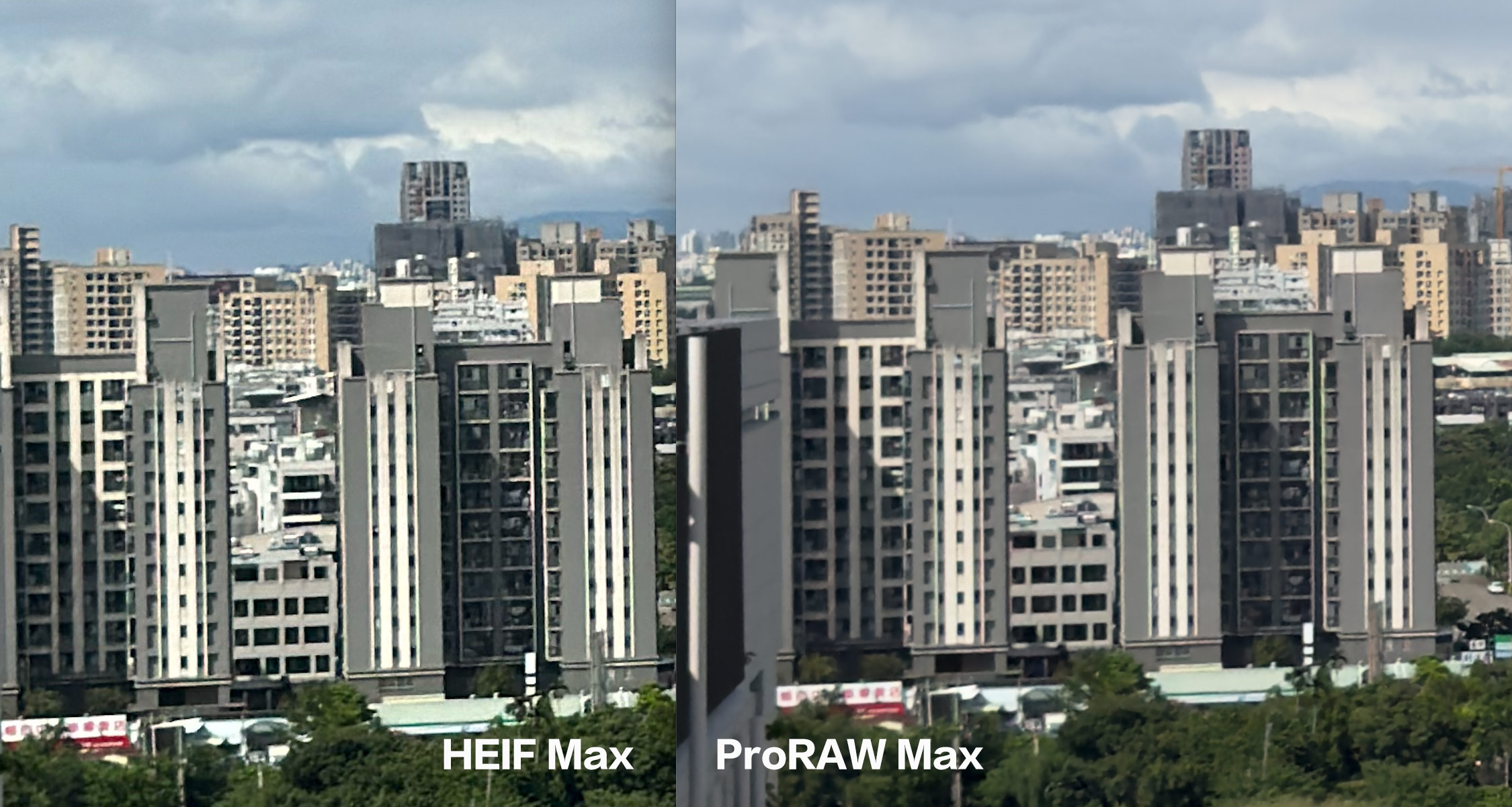What is the difference between iPhone 15 Pro’s ProRAW Max and HEIF Max1