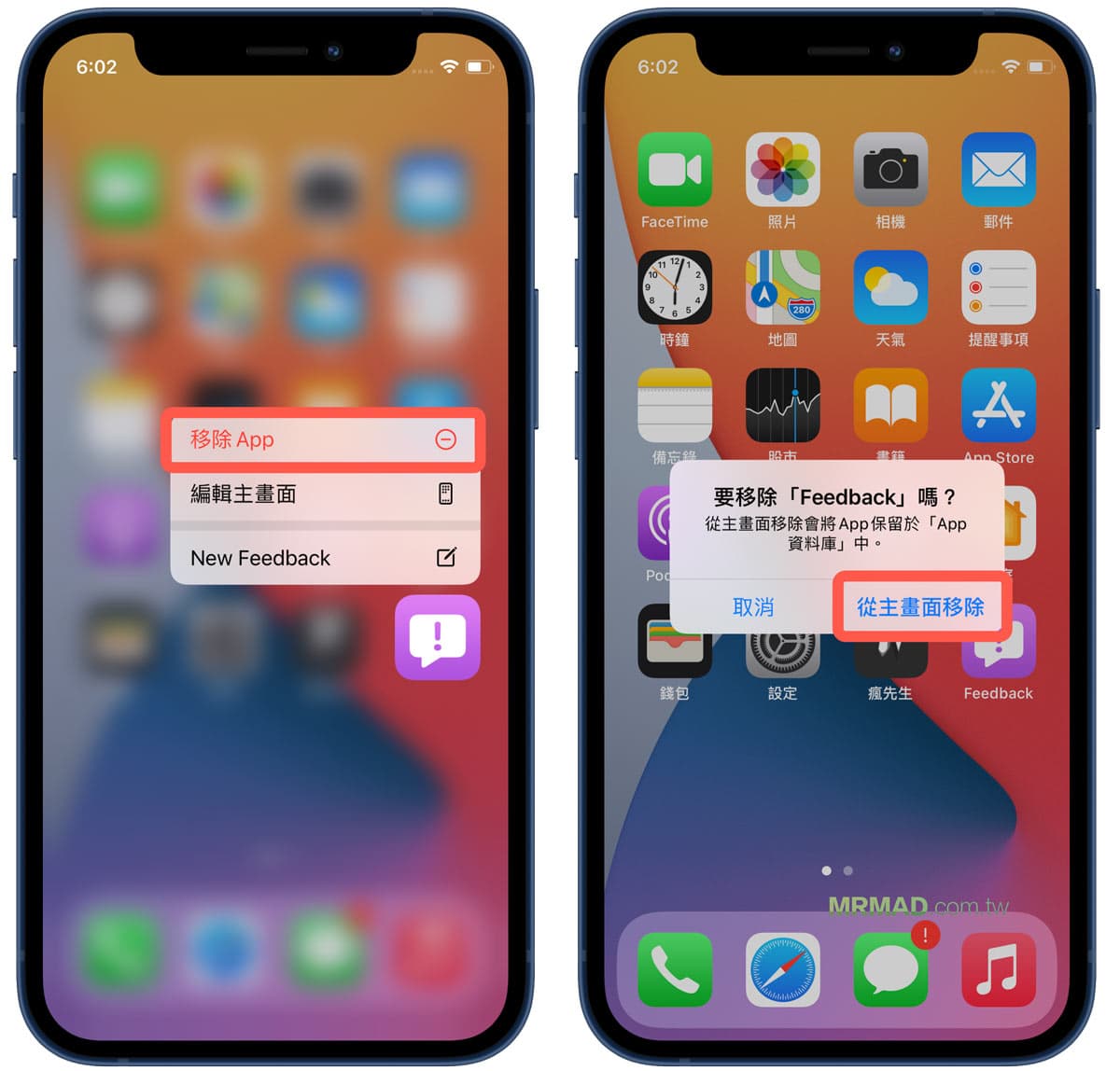 What is the Feedback App that appears on the iPhone desktop?