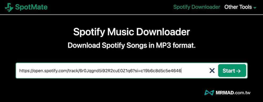 How to convert Spotify to MP3 music with SpotMate 1