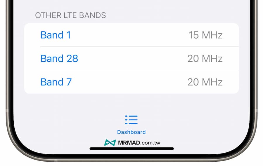 How to view the iPhone's mobile network signal intensity value 2