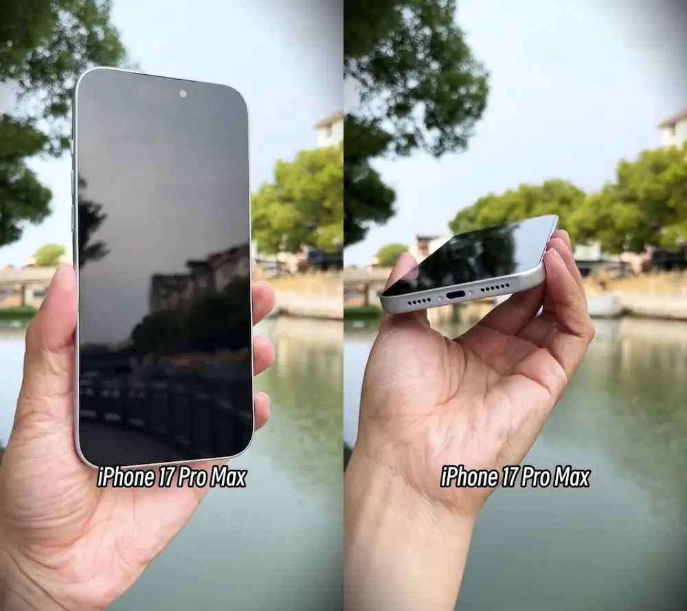 The iPhone 17 Pro Max real-life photos appear for the first time! The four highlights and protective cases of the new body appearance are revealed 5