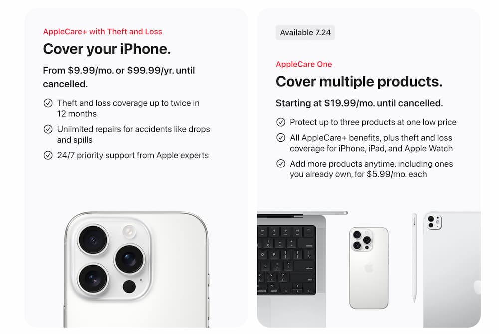 How much does it cost to subscribe to AppleCare One