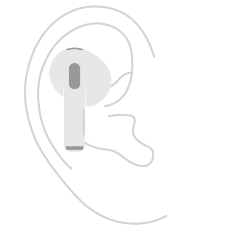 The correct way to wear official AirPods 3 or AirPods 4