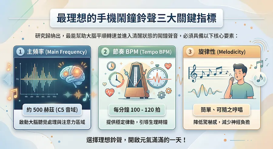 Three key indicators of the ideal mobile phone alarm clock ringtone