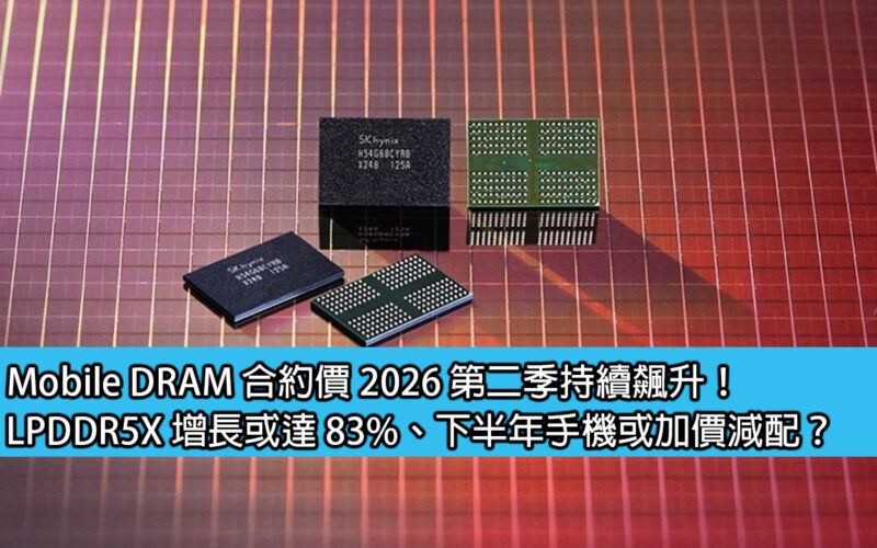 Mobile DRAM contract prices continue to soar in the second quarter of 2026! LPDDR5X growth may reach 83%, may mobile phone prices increase and reduce configurations in the second half of the year?