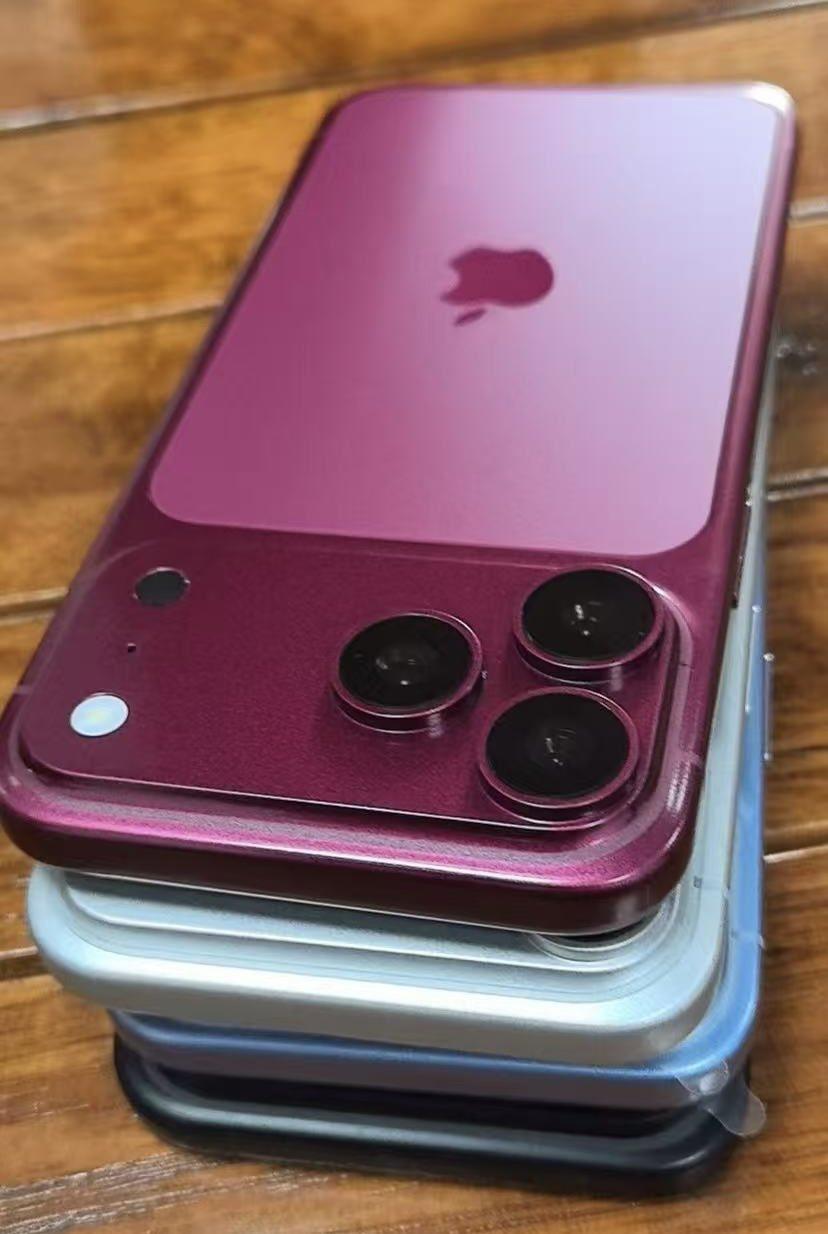 iPhone 18 Pro is the closest to real machine exposure! 4 colors look like this, dark cherry is the most eye-catching