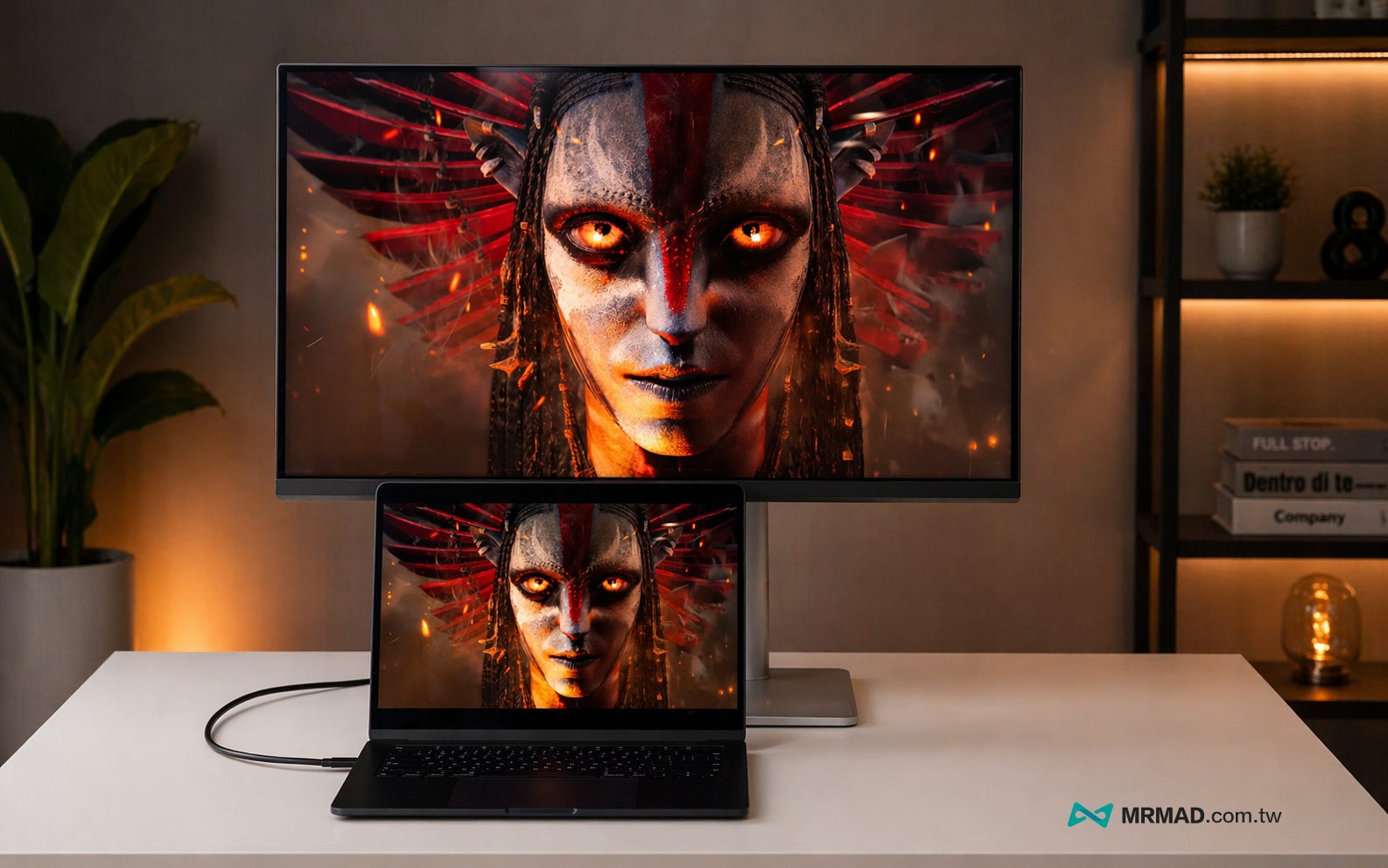 Benq MA320UG equipped with Nano Gloss mirror reflection and clarity measured