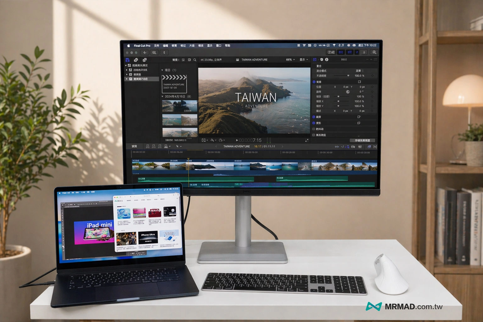 Automatically adjust scene colors according to application needs
