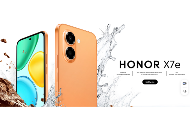 Features a 7500mAh extra large battery and 45W fast charging! HONOR X7e affordable Changqi mobile phone launched in a low-key manner