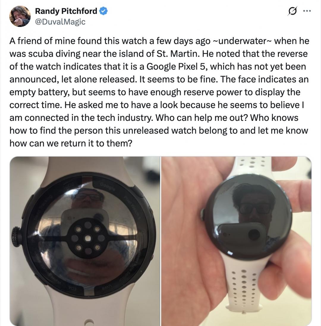 Worse than dropping an iPhone prototype in a bar! Google’s unreleased new product is suspected to have been picked up at the bottom of the sea