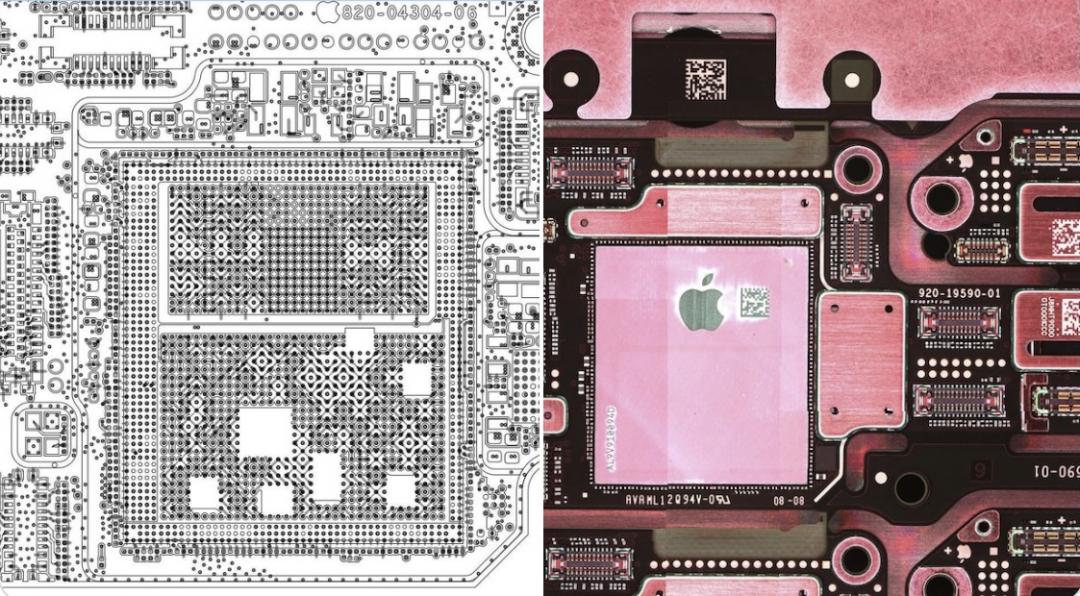 The rumor is the motherboard design of the iPhone 18 Pro series. (Picture/Reverse PhotoX)