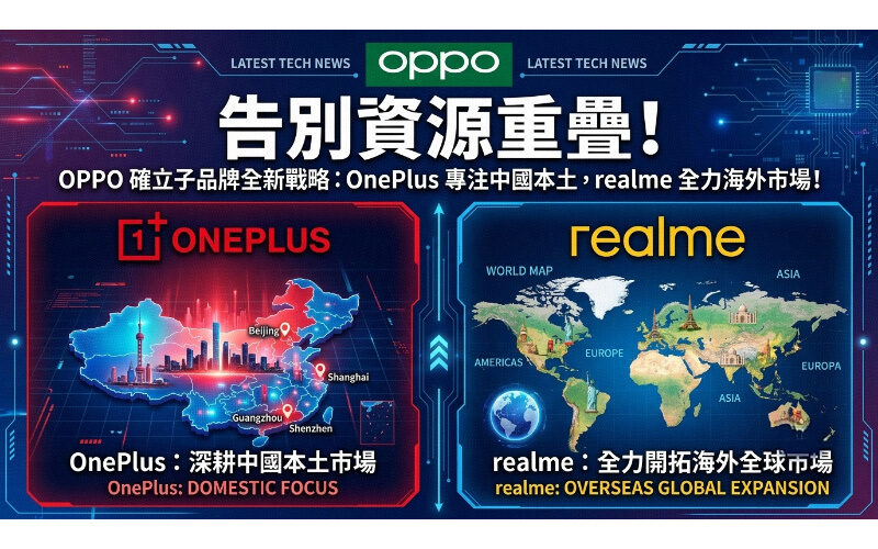 Say goodbye to overlapping resources! OPPO has established a new sub-brand strategy: OnePlus focuses on China, and realme focuses on overseas markets!