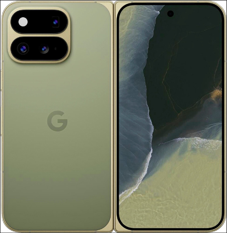 Pixel 11 Pro Fold is available in olive green (pictured) and obsidian black, starting from 60,990 yuan.