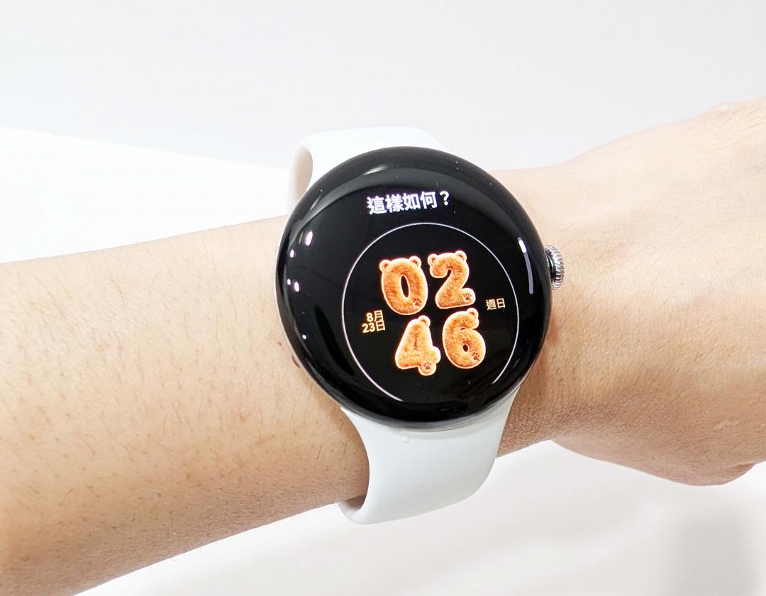 Pixel Watch 5 lets users create their own watch face. (Photo/photo by reporter Wu Peihua)