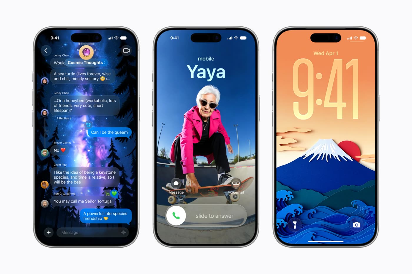 Image Playground output used in Messages Contact Poster and Lock Screen