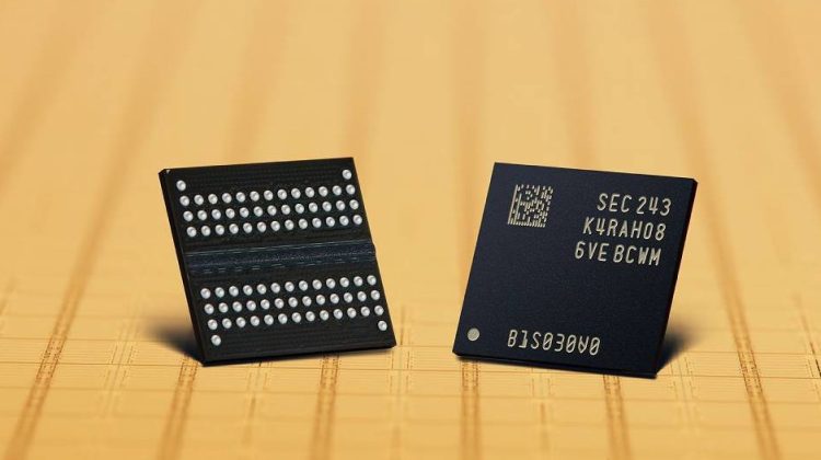 Samsung DRAM and NAND memory packaging photo via GSMArena