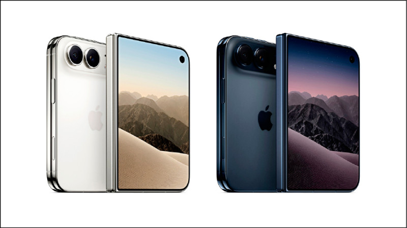 iPhone Duo is available in two color options: starlight white (left in the picture) and night sky (right in the picture), starting at 74,900 yuan each; the top-spec 2TB version is priced at 118,900 yuan each.