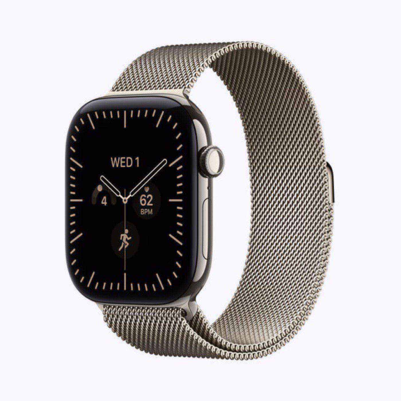 Apple Watch Series 12 natural titanium with Milanese Loop