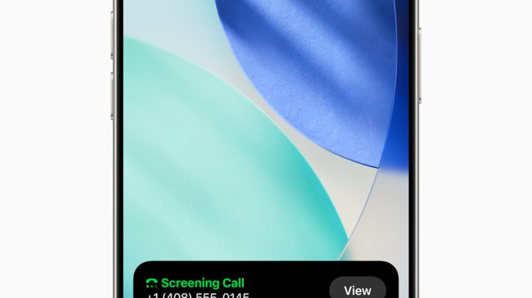 iPhone Call Screening asking an unknown caller for a name and reason from Apple Newsroom