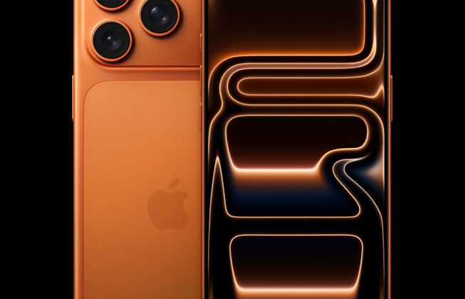 iPhone 17 Pro cosmic orange finish from Apple Newsroom