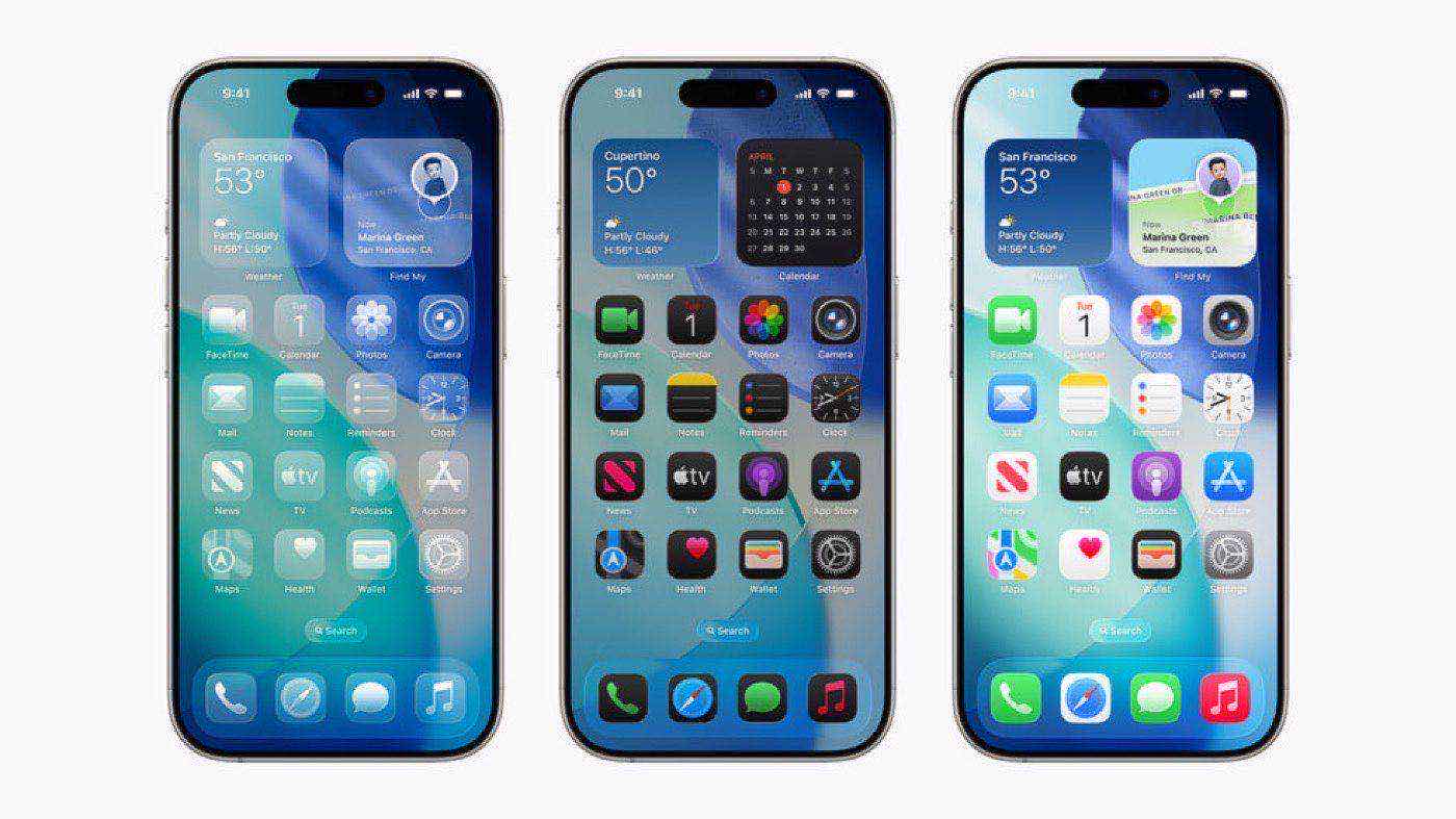 iPhone Home Screen customization UI from Apple Newsroom