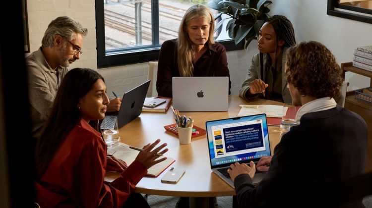 MacBook Pro lifestyle business scene from Apple Newsroom