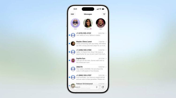 iPhone Messages Screening Tools unknown senders filter from Apple Newsroom