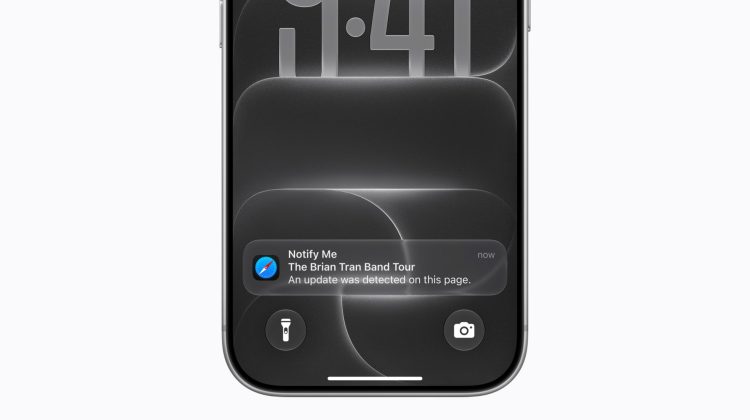 iPhone notification / calling related scene from Apple Newsroom