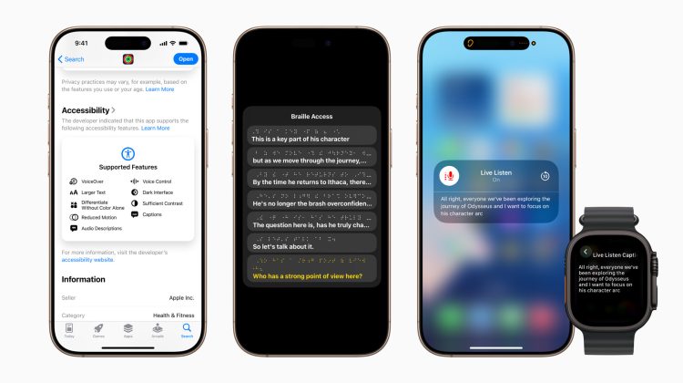 Apple Newsroom accessibility features hero artwork for Back Tap tip