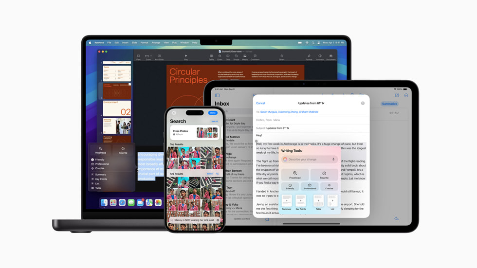 Apple Intelligence hero artwork from Apple Newsroom