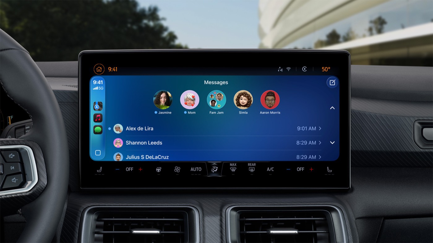 CarPlay Messages pinned conversations from Apple Newsroom