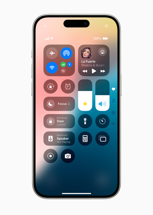 Control Center on iPhone from Apple Newsroom