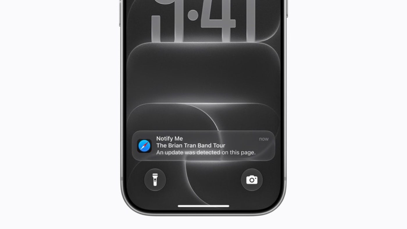 Notify Me in Safari on iOS 27