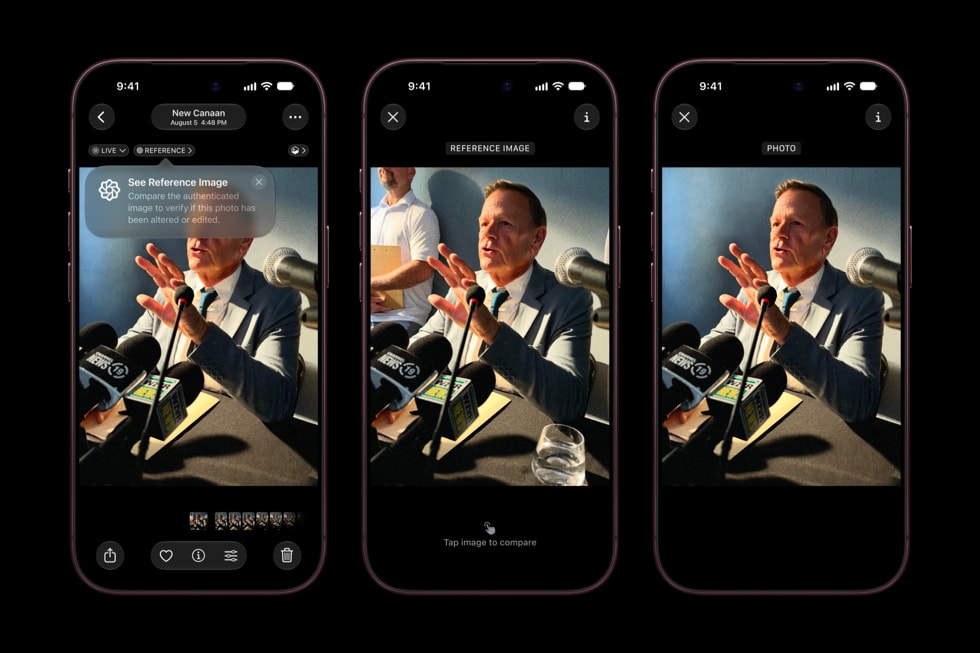 iPhone 18 Pro Photos app Apple Reference Image from Apple Newsroom