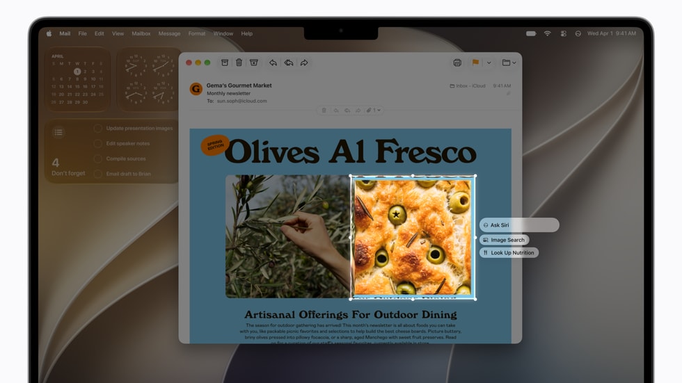 Visual Intelligence on Mac with a keyboard shortcut to ask Siri